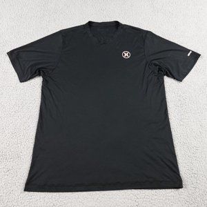 Hurley X Nike Dri Fit Short Sleeve Shirt Womens Large Premium Fit UPF 50 Crew
